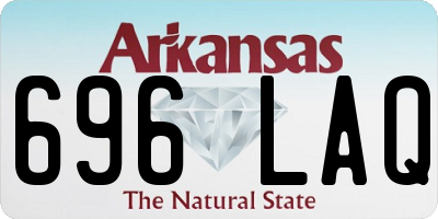 AR license plate 696LAQ