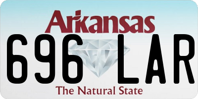 AR license plate 696LAR