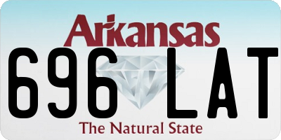 AR license plate 696LAT