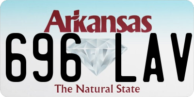 AR license plate 696LAV