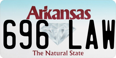 AR license plate 696LAW