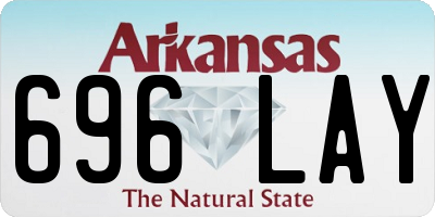 AR license plate 696LAY