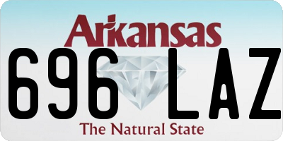 AR license plate 696LAZ