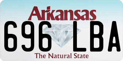 AR license plate 696LBA