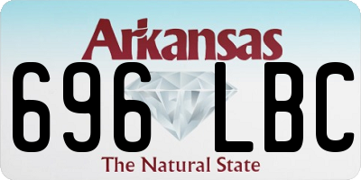 AR license plate 696LBC
