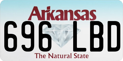 AR license plate 696LBD