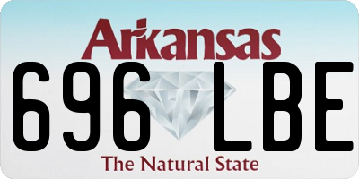 AR license plate 696LBE