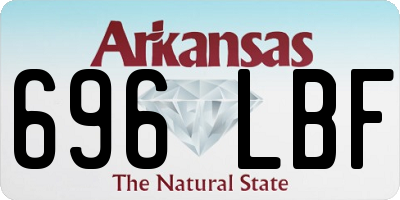 AR license plate 696LBF