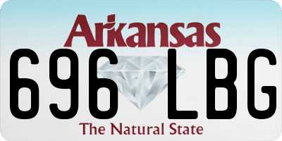 AR license plate 696LBG