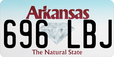 AR license plate 696LBJ