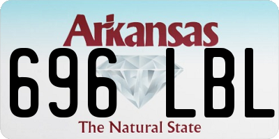 AR license plate 696LBL