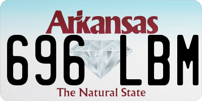 AR license plate 696LBM