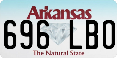 AR license plate 696LBO