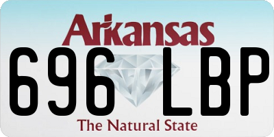 AR license plate 696LBP