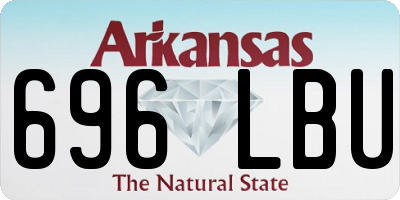 AR license plate 696LBU