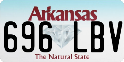 AR license plate 696LBV