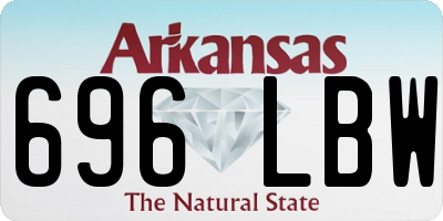 AR license plate 696LBW