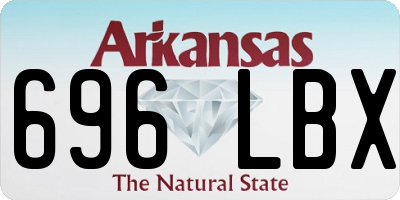 AR license plate 696LBX