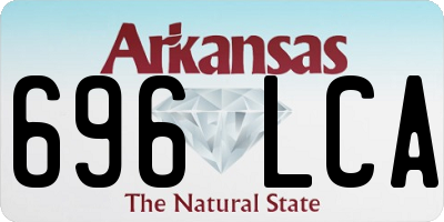 AR license plate 696LCA