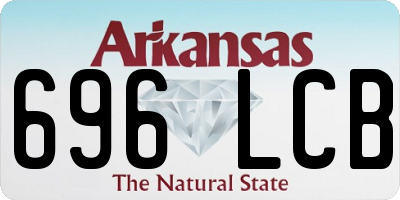 AR license plate 696LCB