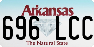 AR license plate 696LCC