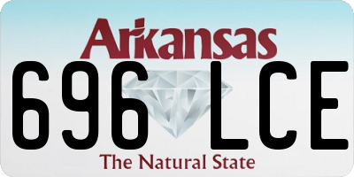 AR license plate 696LCE