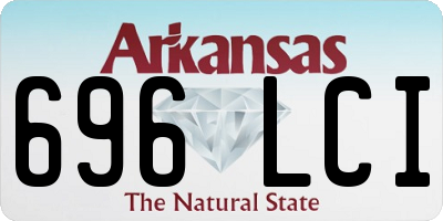 AR license plate 696LCI