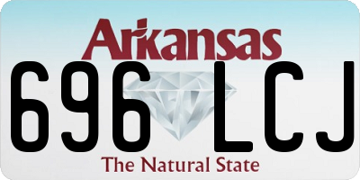 AR license plate 696LCJ