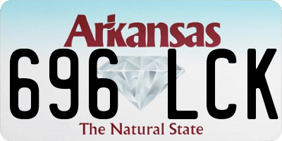 AR license plate 696LCK
