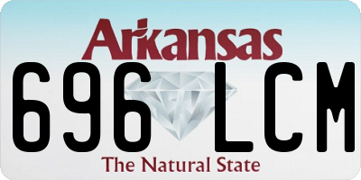 AR license plate 696LCM