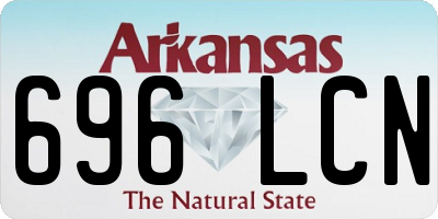 AR license plate 696LCN