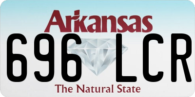 AR license plate 696LCR