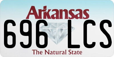 AR license plate 696LCS