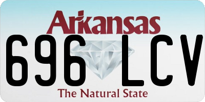AR license plate 696LCV