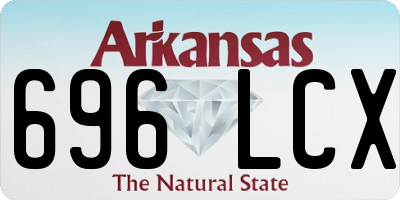AR license plate 696LCX