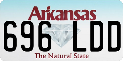 AR license plate 696LDD