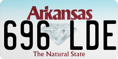 AR license plate 696LDE