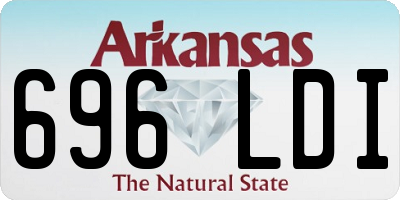 AR license plate 696LDI