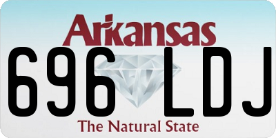 AR license plate 696LDJ