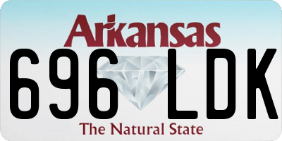 AR license plate 696LDK
