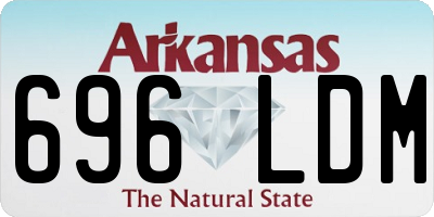 AR license plate 696LDM
