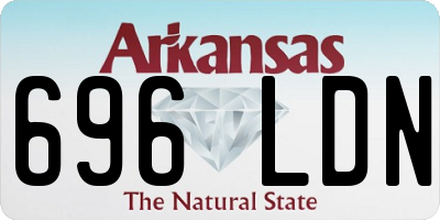 AR license plate 696LDN