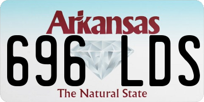 AR license plate 696LDS