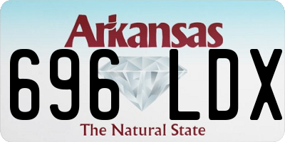 AR license plate 696LDX