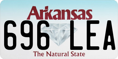 AR license plate 696LEA