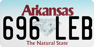 AR license plate 696LEB