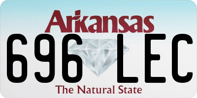 AR license plate 696LEC