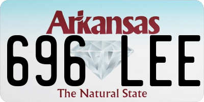 AR license plate 696LEE