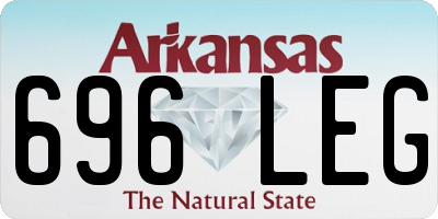AR license plate 696LEG