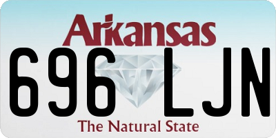 AR license plate 696LJN